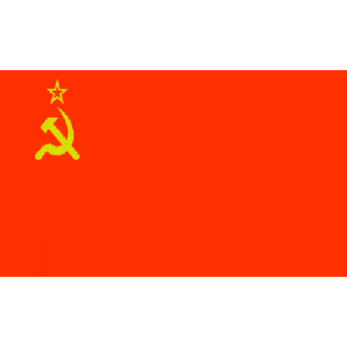Russia Hammer & Sickle Flag 5' x 3'