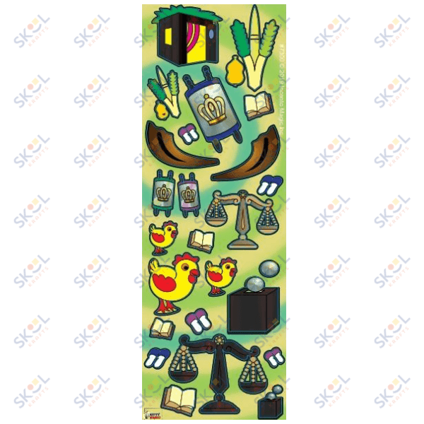 Yomim Tovim Die Cut Stickers 25 Sheets