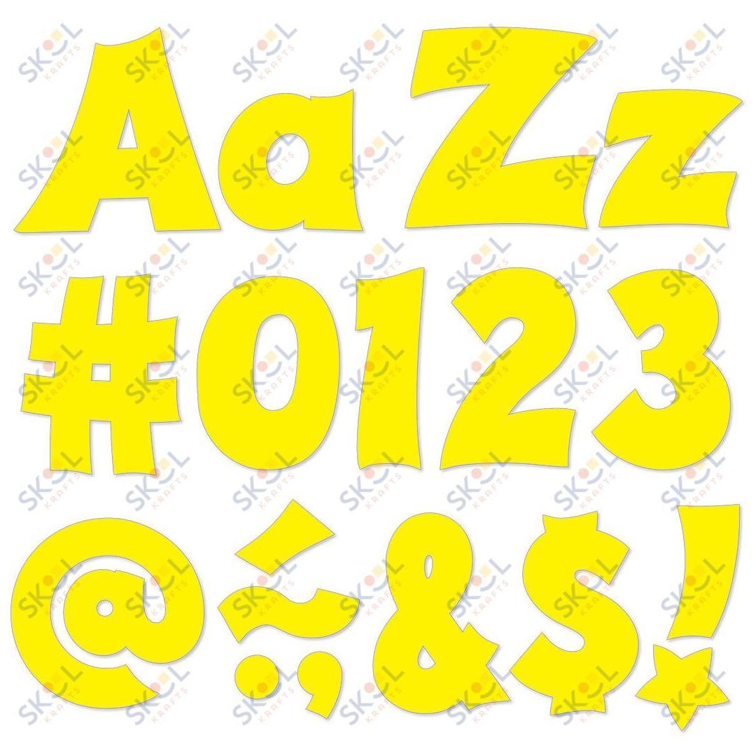Yellow 4-Inch Friendly Uppercase/Lowercase Combo Pack (English) Ready Letters
