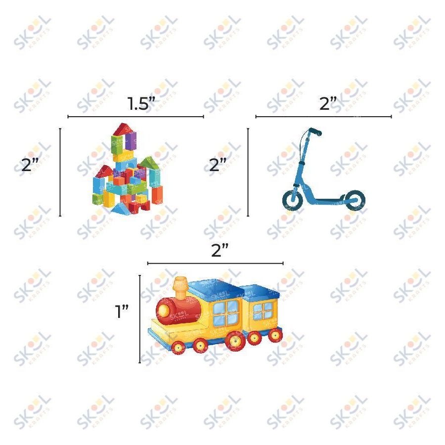 Toys Cutout 2" 20/pk