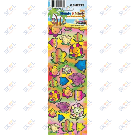 Flower Smile Die Cut Stickers (6 Sheets)