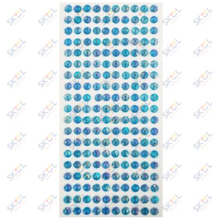 Adhesive Rhinestone Blue 7mm 240/pk