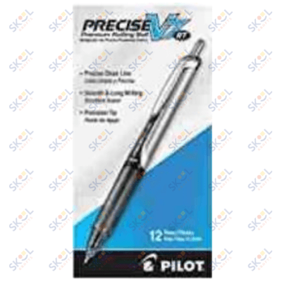 Precise V7 Retractable Fine Pen Black 12/pk