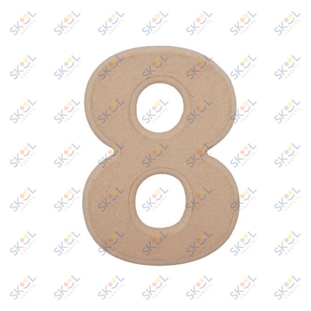 6" Wood Number ("1")