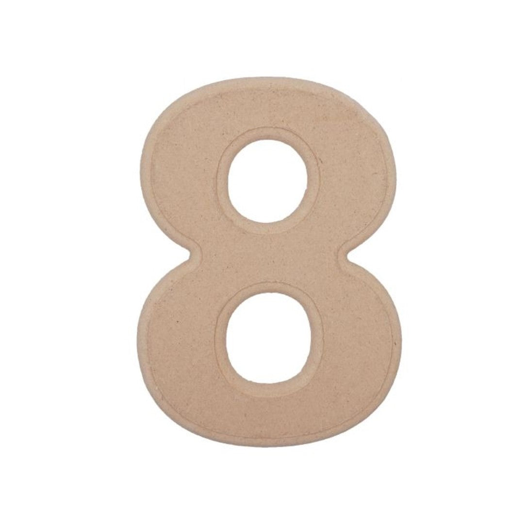 6" Wood Number "0"