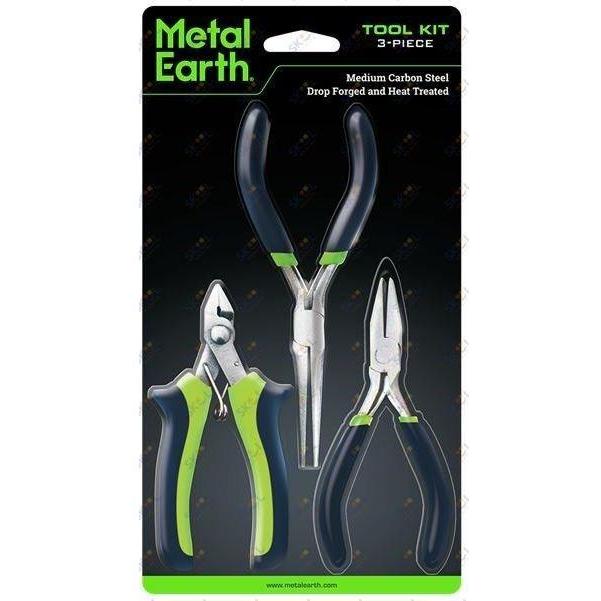 Metal 3D Puzzle, 3-Piece Tool Kit Clippers, Flat Nose Pliers, Needle Nose