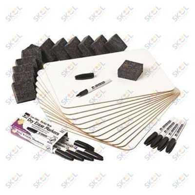 White Dry Erase Board Lapboard Set 12/set