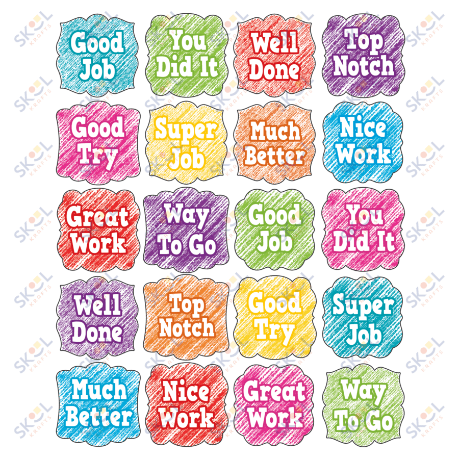 Scribble Applause Stickers