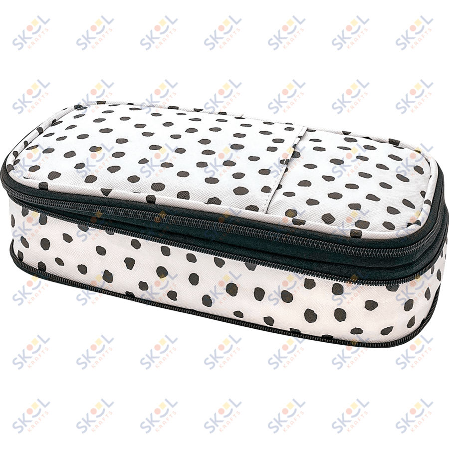 Black Polka Dots Pencil Case