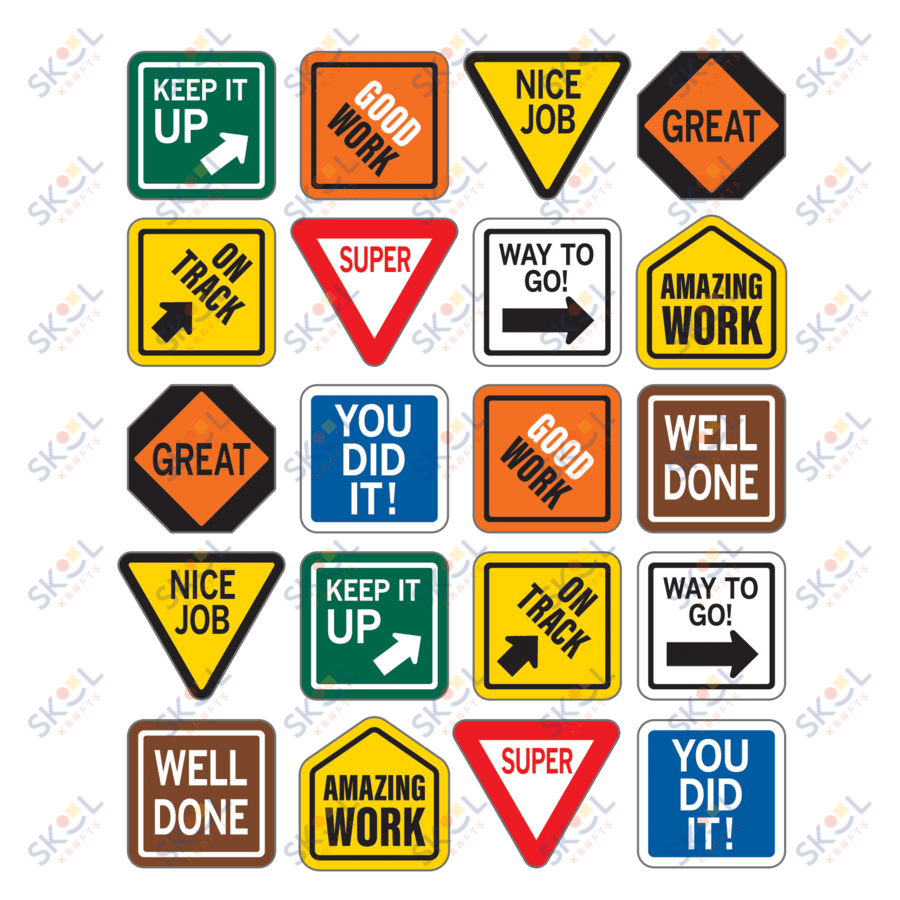 Under Construction Positive Stickers