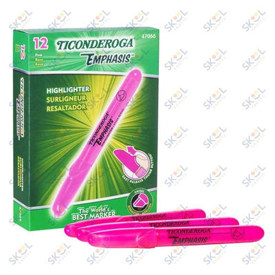 Pink Chisel Tip Highlighters 1pc