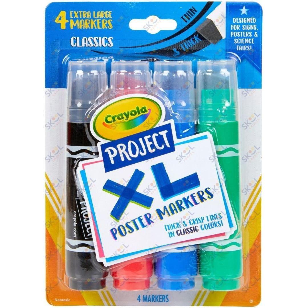Crayola Project Poster Markers XL 4ct