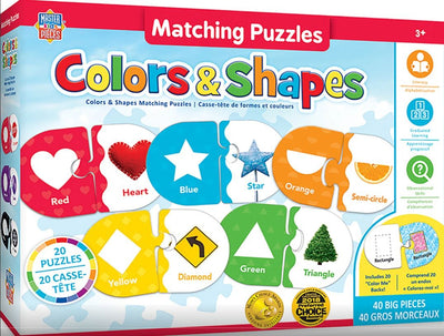 Educational Matching Colors & Shapes Jigsaw Puzzles