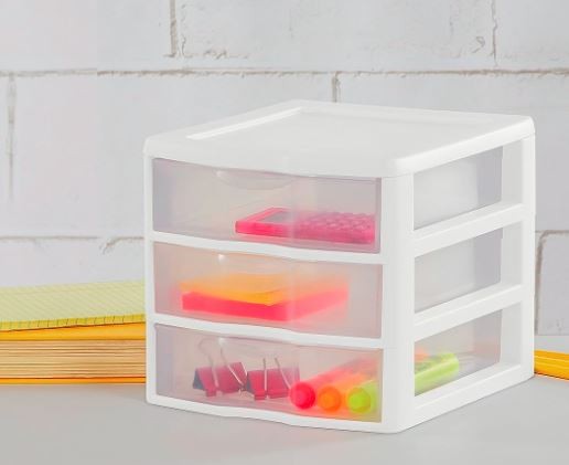 Sterilite 3 Drawer 7"x8" High 7"