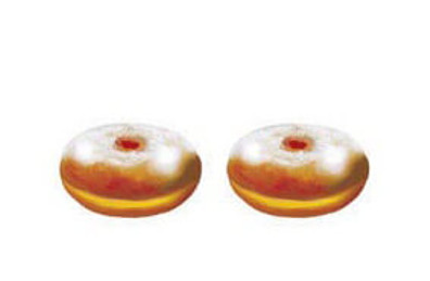 Mini Doughnut Cutouts 1 1/2" 40/pk (Discontinued)