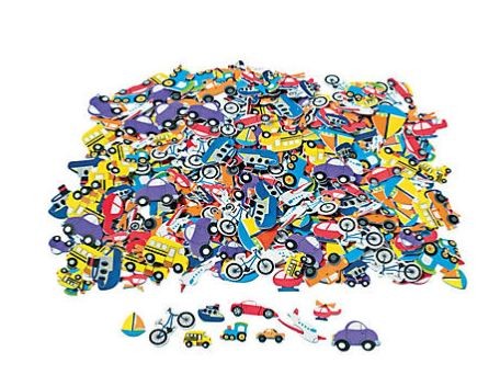 Fabulous Foam Self-Adhesive Transportation Shapes 500/Pk