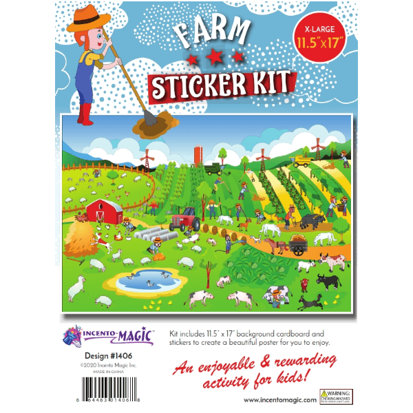 Farm Sticker Kit 11.5″ x 17″ Cardboard 1 set