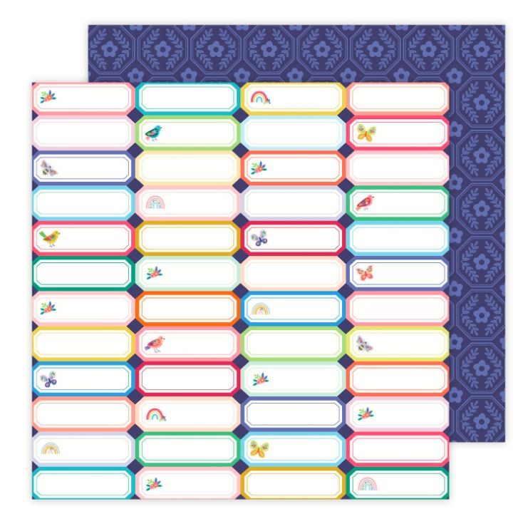 Scrapbook Designed Patterned Paper 12"x12"