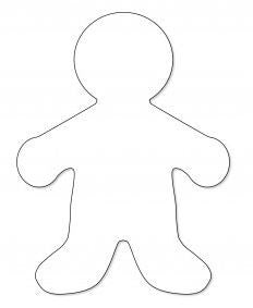 Big Cut-Outs, White Paper, 16" People, 25pcs,