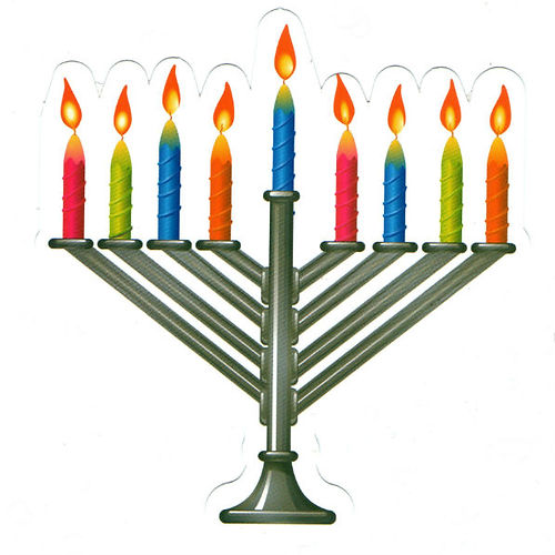 Small Menorah Cutout 2" 40/pk (Discontinued)