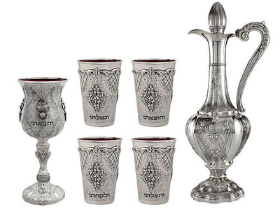 4 Kosos & Kos Shel Eliyahu & Wine Bottle Worded Cutout (20 Sets)