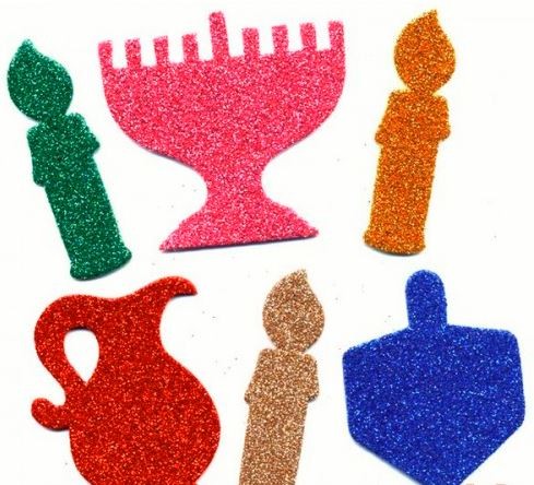 Chanukah Sparkle Foam Cutouts (Discontinued)