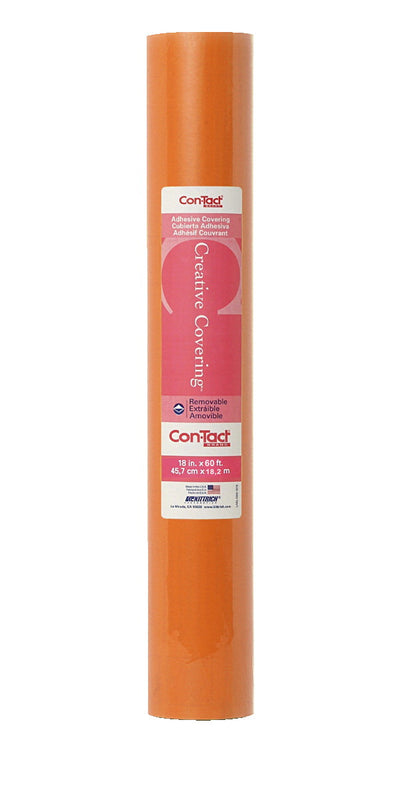 Con Tact Repositionable Cover 18 W X 60 L Color Orange