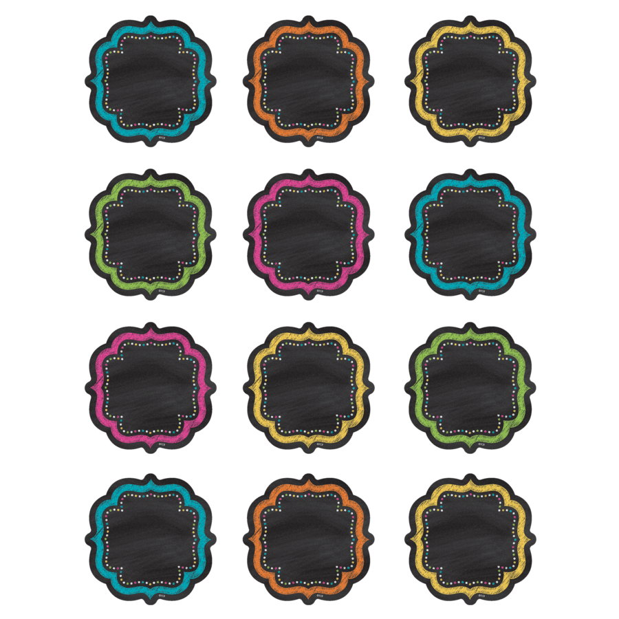 Chalkboard Brights Mini Accents 2-5/8” x 2-5/8” 36/pk
