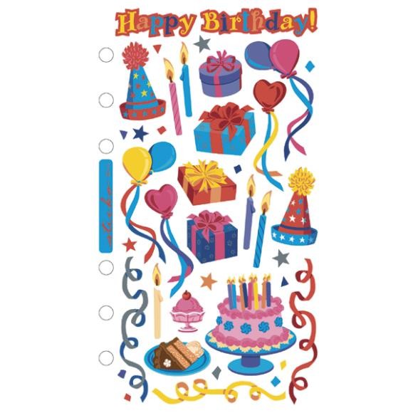 Birthday Party Scrapbook Stickers (Discontinued)
