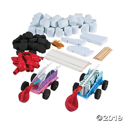 2 3/4" x 5 DIY STEAM Balloon-Powered Car Learning Activities - 10 Pc.