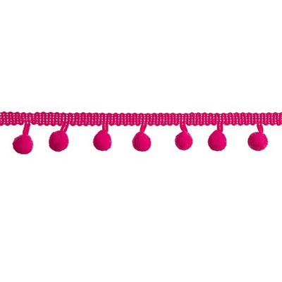 Purple Mini Pom Pom Garland: 0.5" x 2 yards