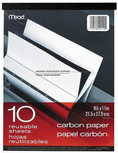 Carbon Paper 10 Reusable Sheets