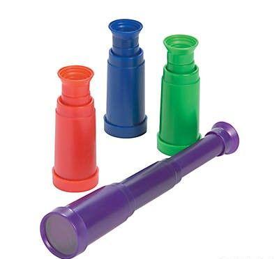 Collapsing Pirate Telescopes 12/Pk 2.5" extends to 5"