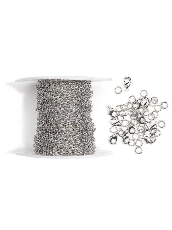 Cable Chain Spool With Clasps 36ft