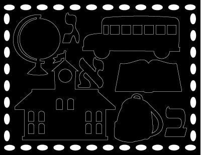 Scratch Art Stickers-School (Discontinued)