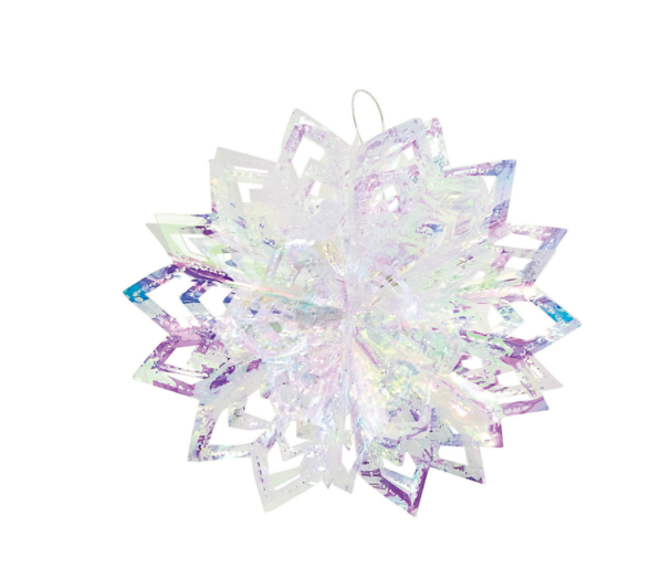 Iridescent Starburst Hanging Decorations 8" 3/pk