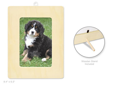 Wood DIY Photo Frame Rectangle 8.5" x 6.5" 1pc