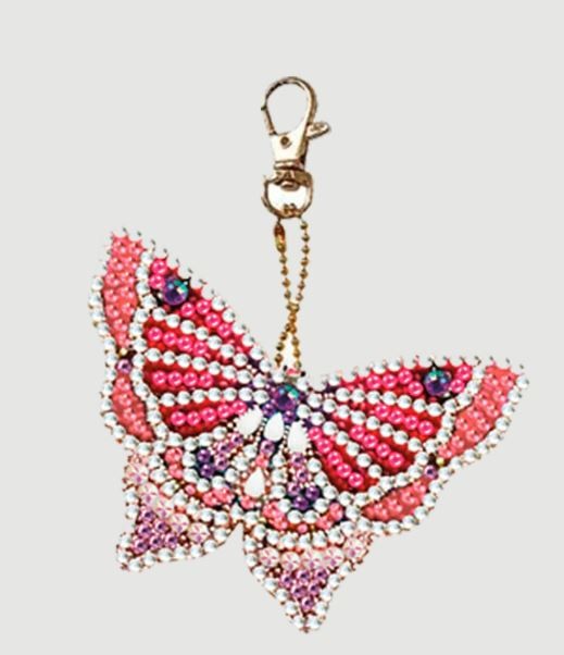 Rhinestone Butterfly Keychain (Discontinued)