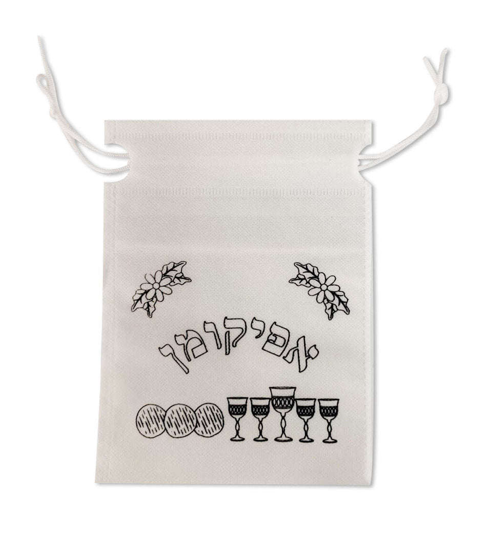 Afikomen Holder Drawstring DIY non-woven bag 7"x9" 10/pk
