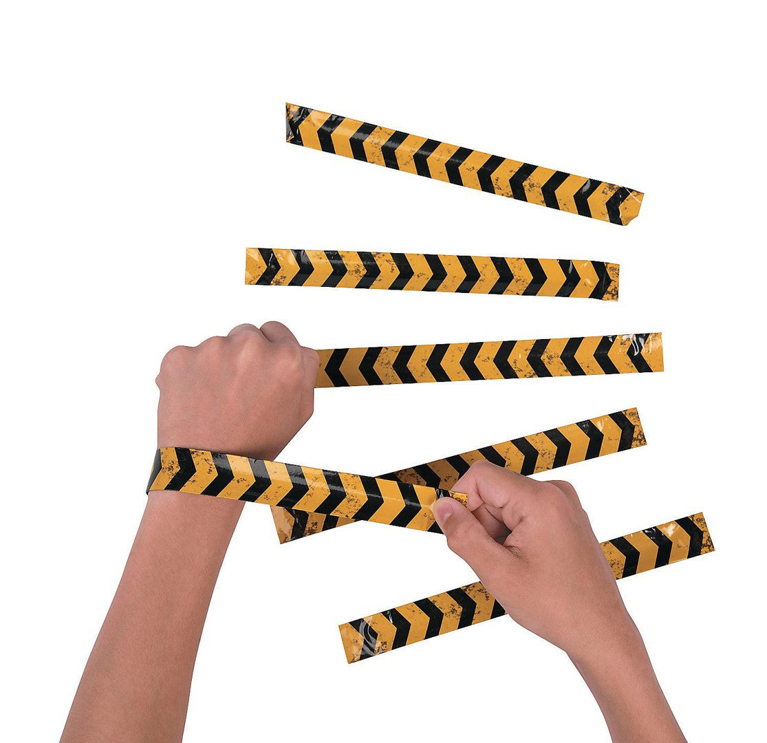 Metal Construction Slap Bracelets 9 1/2" - 12Pc.