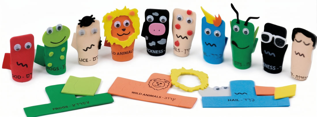 Ten Plagues Foam Finger Puppet Kit 1/set