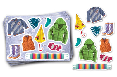 Winter clothing Cardstock cutouts 36/pk (Discontinued)