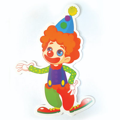 Clown Cardstock Cutout 5". 20/pcs. (discontinued)