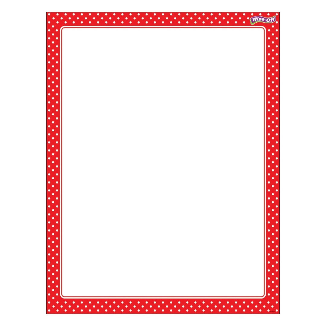 Red Polka Dots Chart 17" x 22" 1/pk (Discontinued)