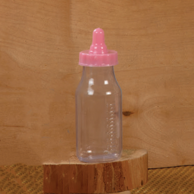 Baby Bottle 4 1/2" Pink 12/pk