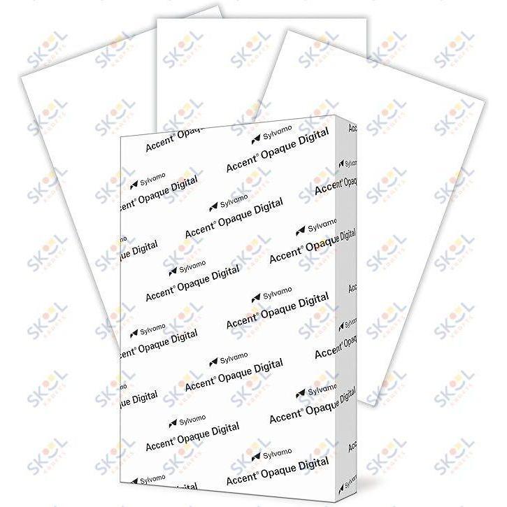 White Gloss Cardstock Paper 11" x 17" 100/pk 100lb