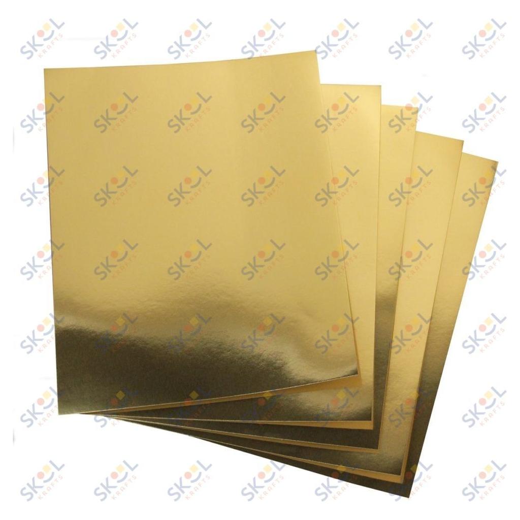 Mirror Board Sheets (Gold, 8.5 X 11, 25 Sheets)