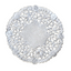 Round Paper Lace Doilies Silver  (4", 12/pk)
