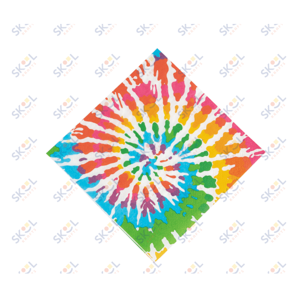 Tie-Dye Swirl Paper Luncheon Napkins 16 Ct.