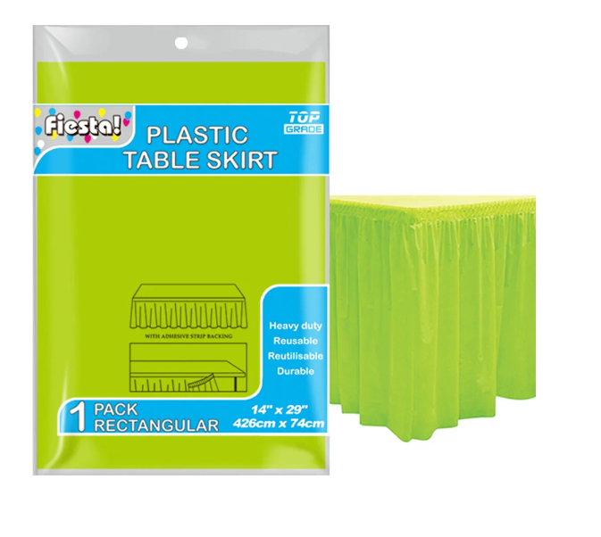 Table Skirt (Lime Green)